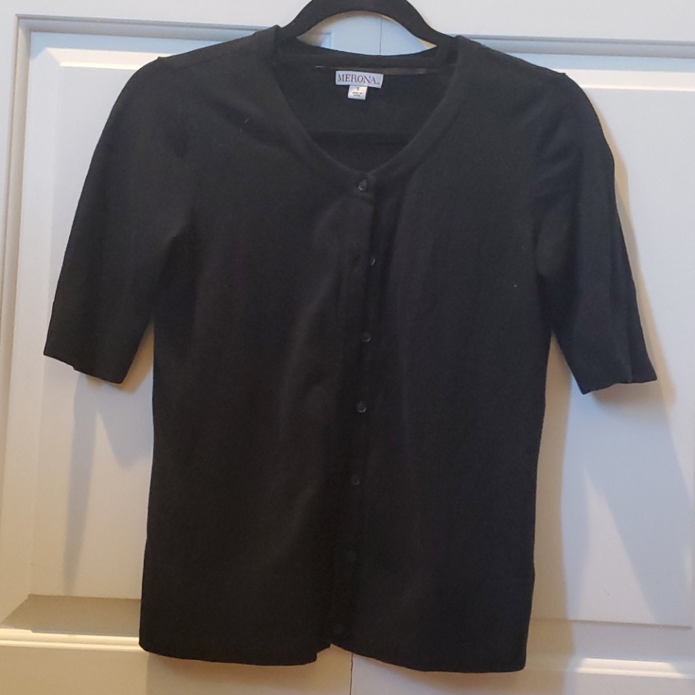 Short sleeve cardigan